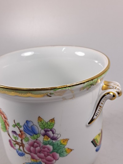 27093901r - Speiseservice, Herend, Viktoria, 6 Speiseteller, 6 Suppenteller, Sauciere, ...