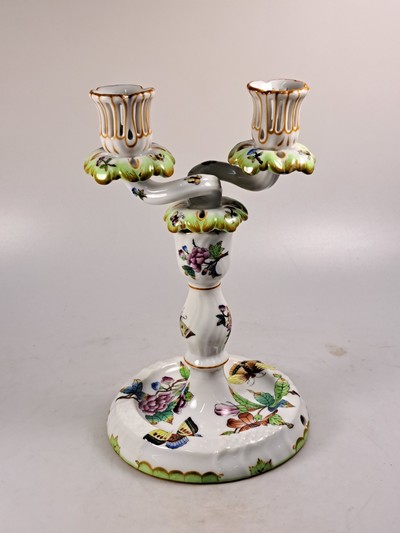 27093901t - Speiseservice, Herend, Viktoria, 6 Speiseteller, 6 Suppenteller, Sauciere, ...