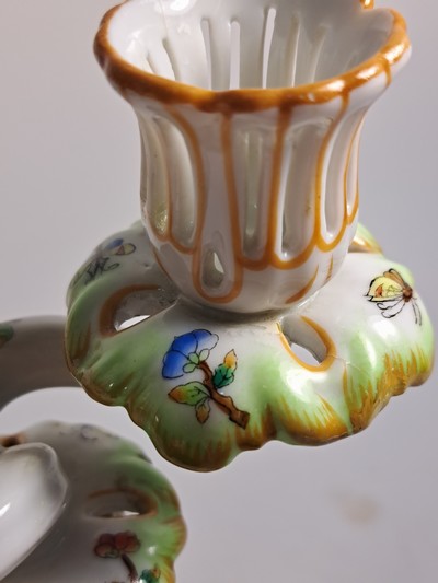 27093901v - Speiseservice, Herend, Viktoria, 6 Speiseteller, 6 Suppenteller, Sauciere, ...