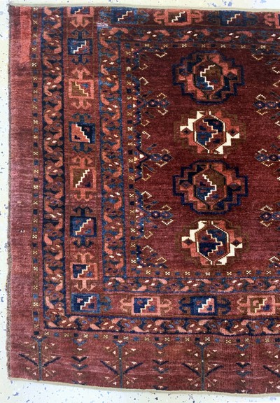 27093911c - Tekke Tschowal antik, Turkmenistan, 19.Jhd,Wolle auf Wolle, ca. 150 x 79 cm, EHZ: ...