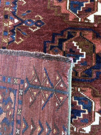 27093911d - Tekke Tschowal antik, Turkmenistan, 19.Jhd,Wolle auf Wolle, ca. 150 x 79 cm, EHZ: ...