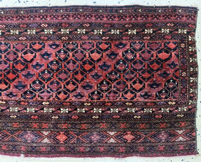 27093917b - Kizilayak Torba antik, Turkmenistan, 19.Jhd, Wolle auf Wolle, ca. 108 x 48 cm, EHZ:3 ...