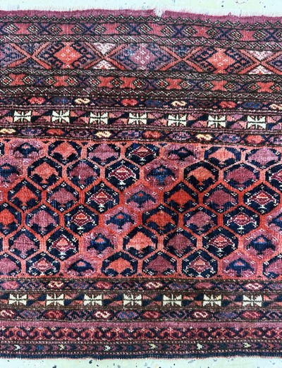 27093917c - Kizilayak Torba antik, Turkmenistan, 19.Jhd, Wolle auf Wolle, ca. 108 x 48 cm, EHZ:3 ...