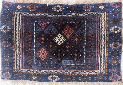 27093920d - 2 Lots´Jaf´antik, Persien, um 1900, Wolle auf Wolle, ca. 100 x 64 cm, EHZ: ...