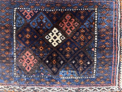 27093920e - 2 Lots´Jaf´antik, Persien, um 1900, Wolle auf Wolle, ca. 100 x 64 cm, EHZ: ...