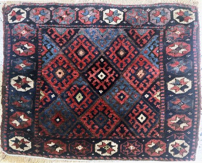 27093921c - 2 Lots´Jaf´antik, Persien, um 1900, Wolle auf Wolle, ca. 64 x 50 cm, EHZ: 2-3, ...