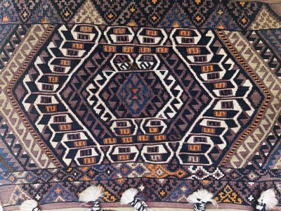 27093924a - 2 Lots offene Kelimtaschen, Türkei, Anfang 20.Jhd, Wolle auf Wolle, ca. 100 x 70 cm, ...