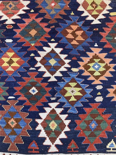 27093928e - 3 Lots Kelim-Taschenfront, Persien & Turkei, um 1900, Wolle auf Wolle, ca. 55 x 55 cm, ...