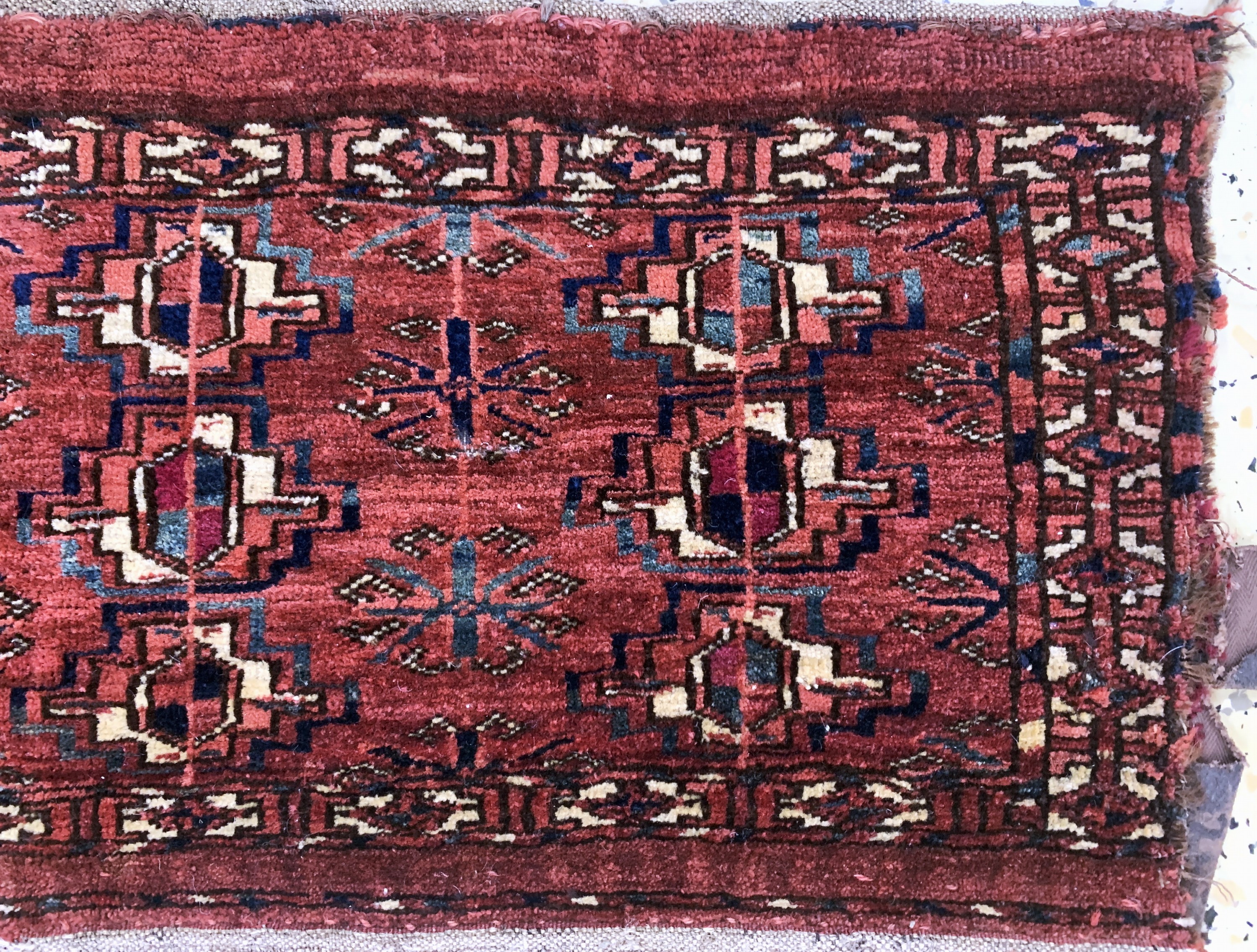 Detail a: 2 Lots Tekke Torba antik, Turkmenistan, 19.Jhd, Wolle auf Wolle, ca. 68 x 33 cm, EHZ: 3