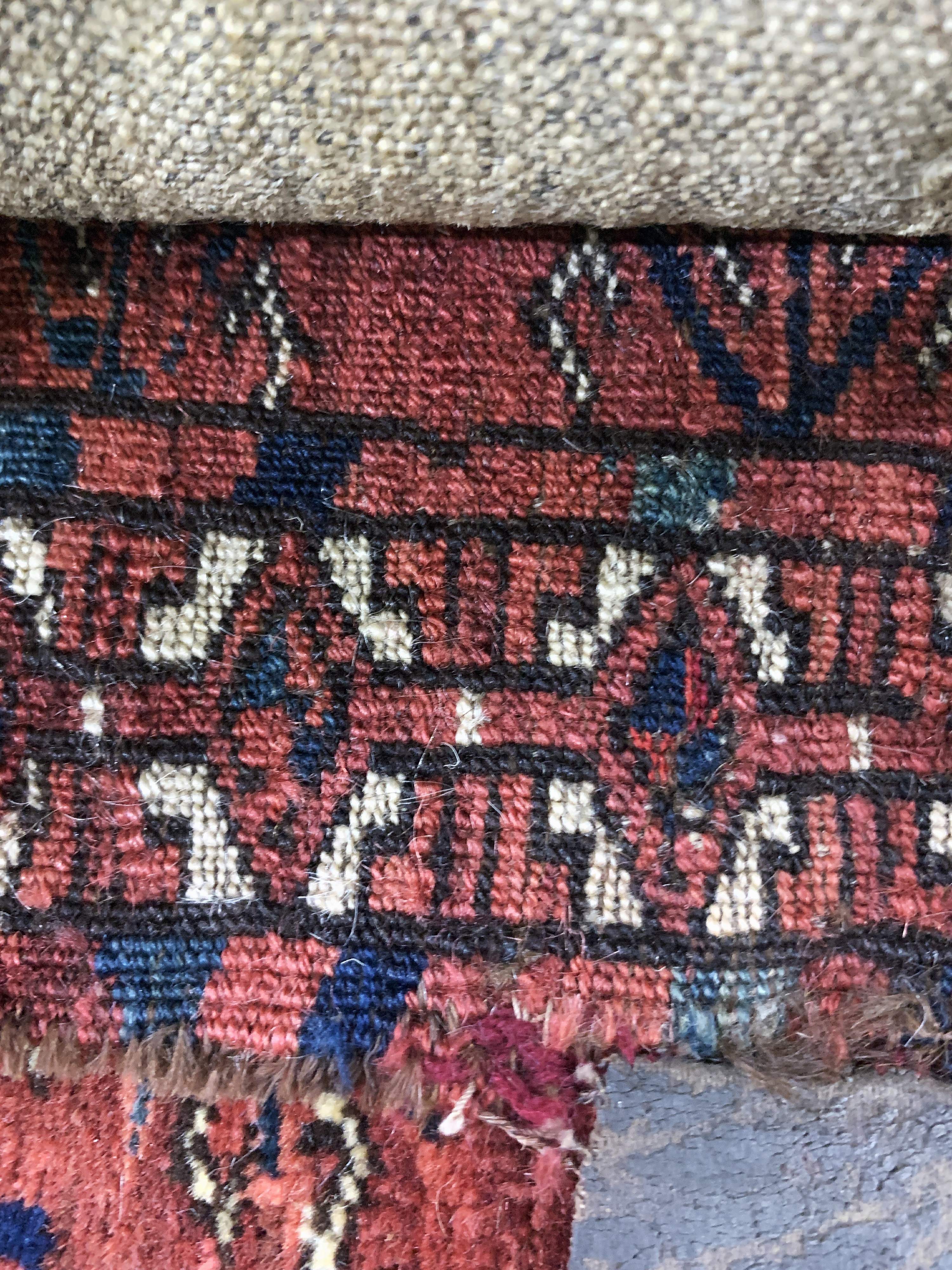 Detail c: 2 Lots Tekke Torba antik, Turkmenistan, 19.Jhd, Wolle auf Wolle, ca. 68 x 33 cm, EHZ: 3