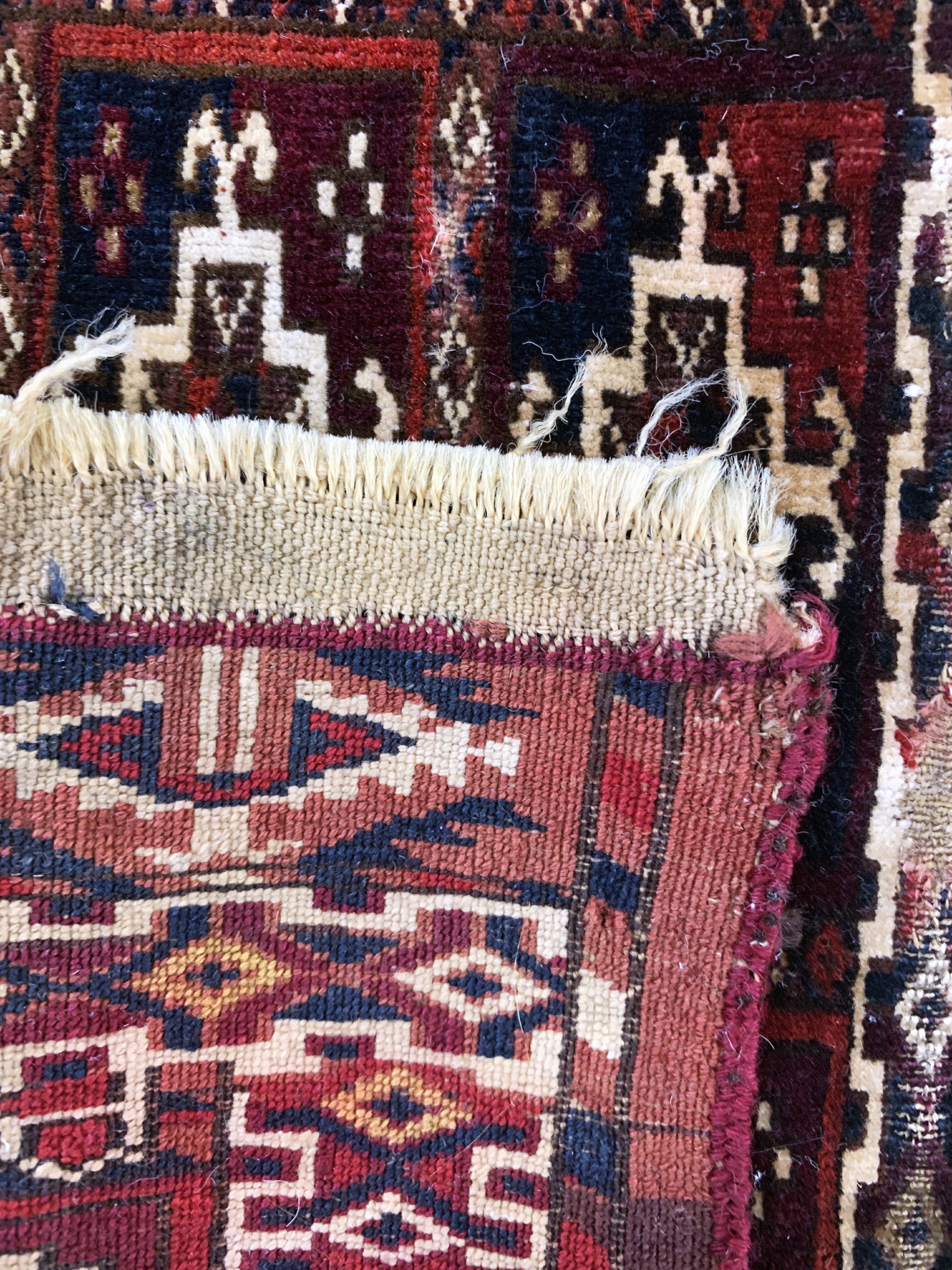 Detail f: 2 Lots Tekke Torba antik, Turkmenistan, 19.Jhd, Wolle auf Wolle, ca. 68 x 33 cm, EHZ: 3