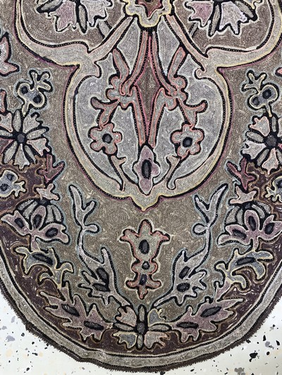 27094068e - 3 Lots osmanische Stickerei, Türkei, Anfang20.Jhd, Metall-Wollstickerei, ca. 80 x 38 ...