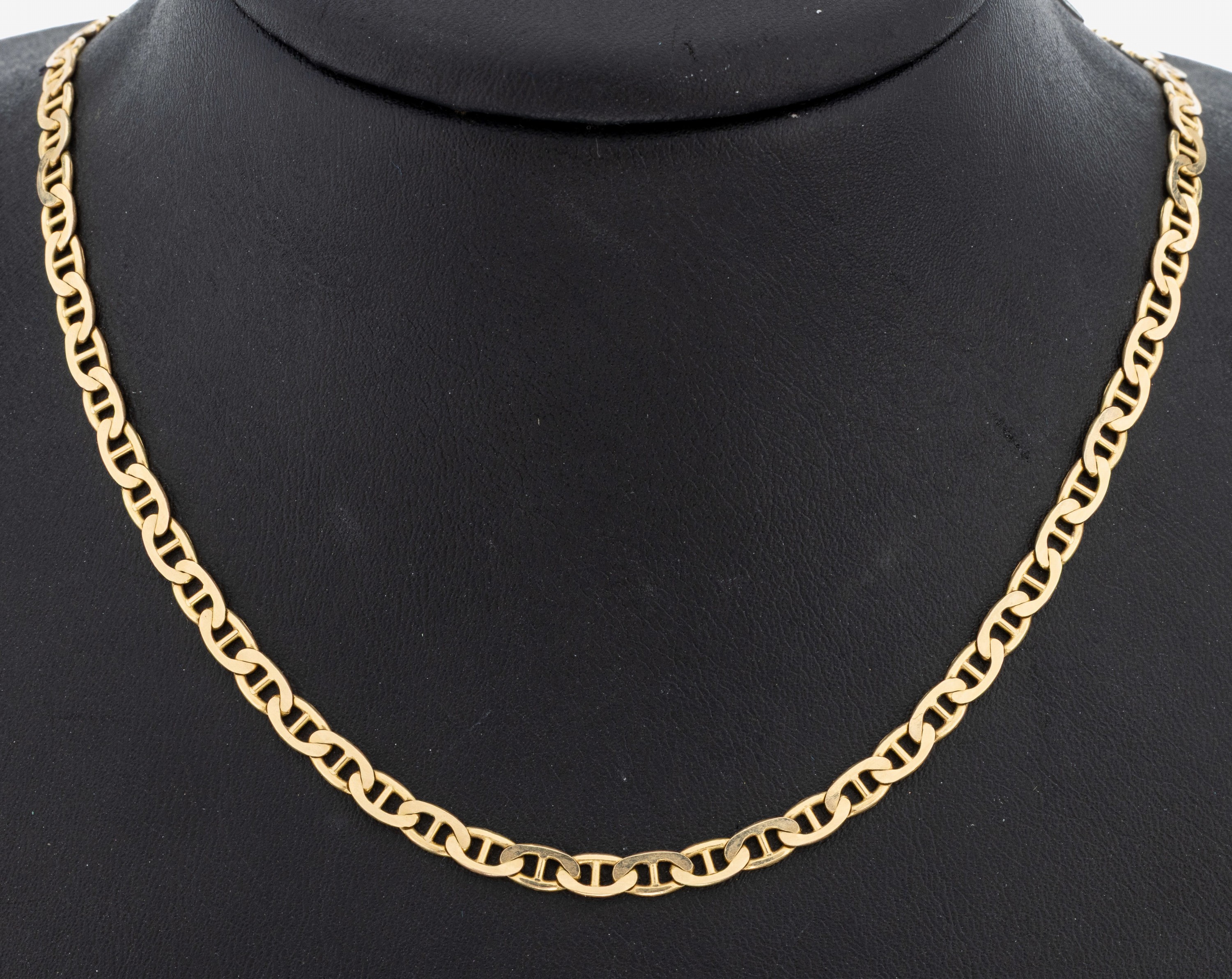 Image 27095663 - 14 kt Gold Collier, GG 585/000, L. ca. 42.5cm, Karabinerschließe, ca. 11.3 g