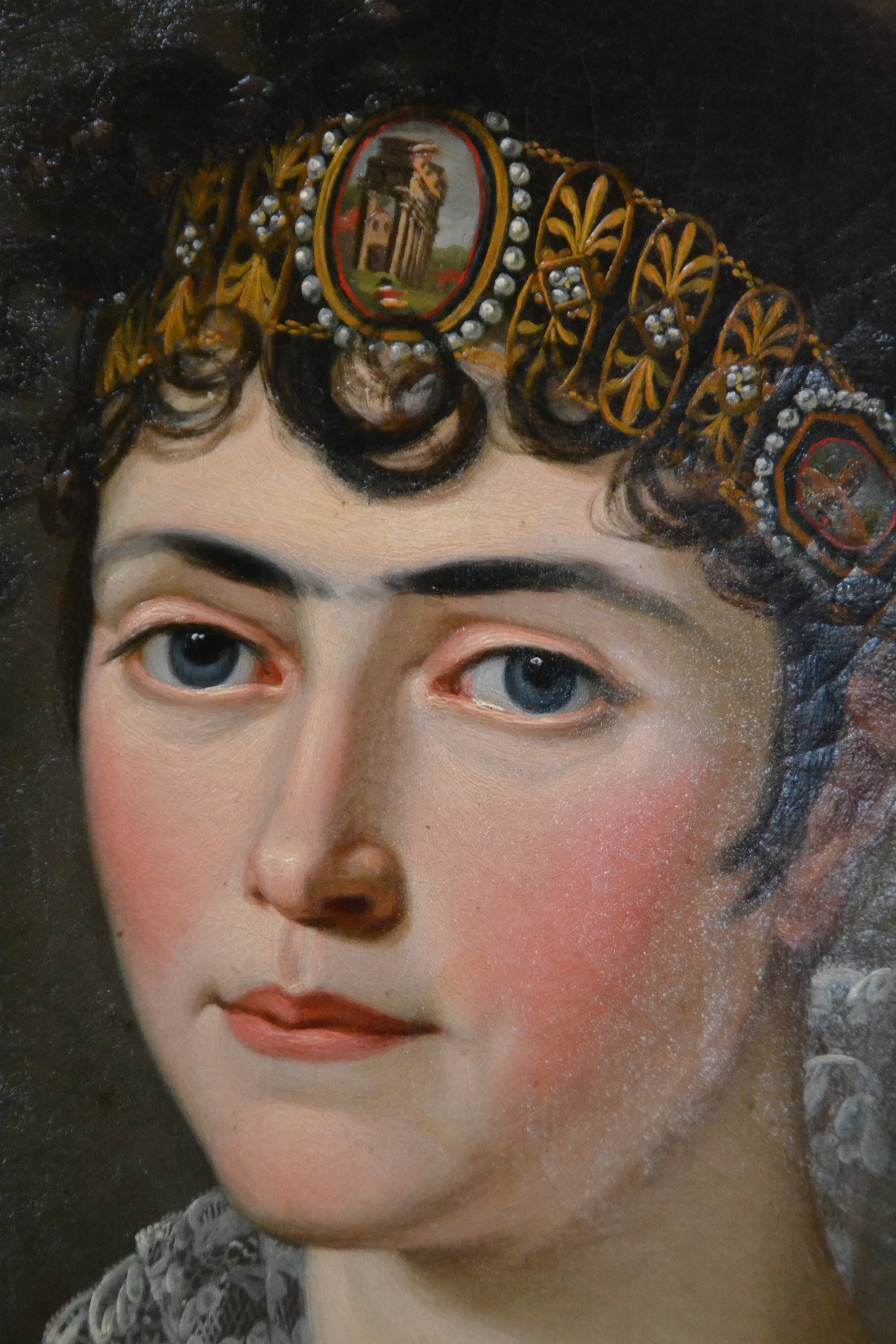 Detail b: Paar Porträts, Maximilian I von Bayern und Karoline von Baden, Königin von Bayern, erster König und erste Königin des 1806 proklamierten ...