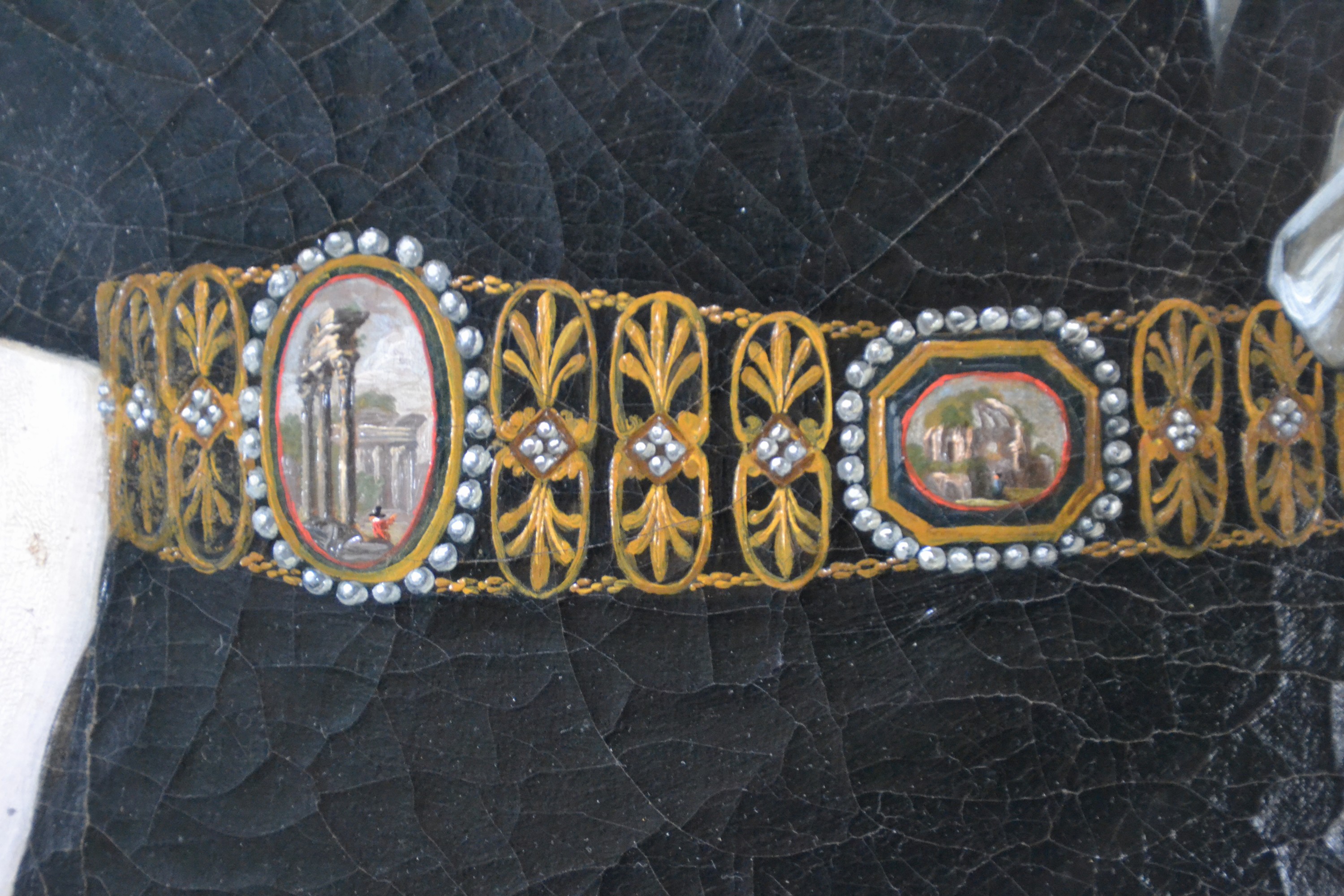 Detail d: Paar Porträts, Maximilian I von Bayern und Karoline von Baden, Königin von Bayern, erster König und erste Königin des 1806 proklamierten ...