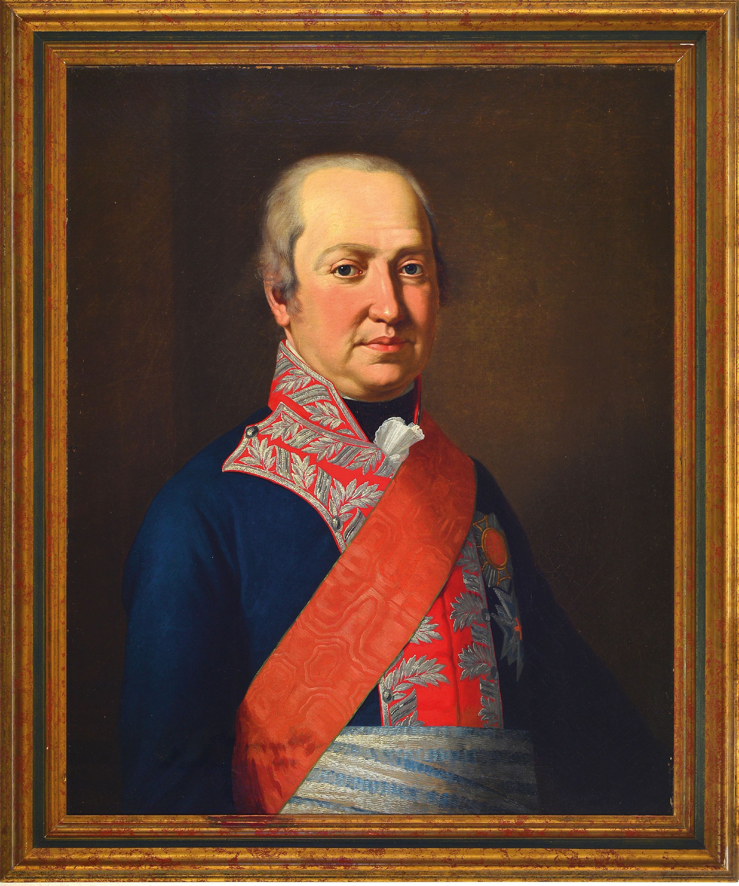 Detail k: Paar Porträts, Maximilian I von Bayern und Karoline von Baden, Königin von Bayern, erster König und erste Königin des 1806 proklamierten ...