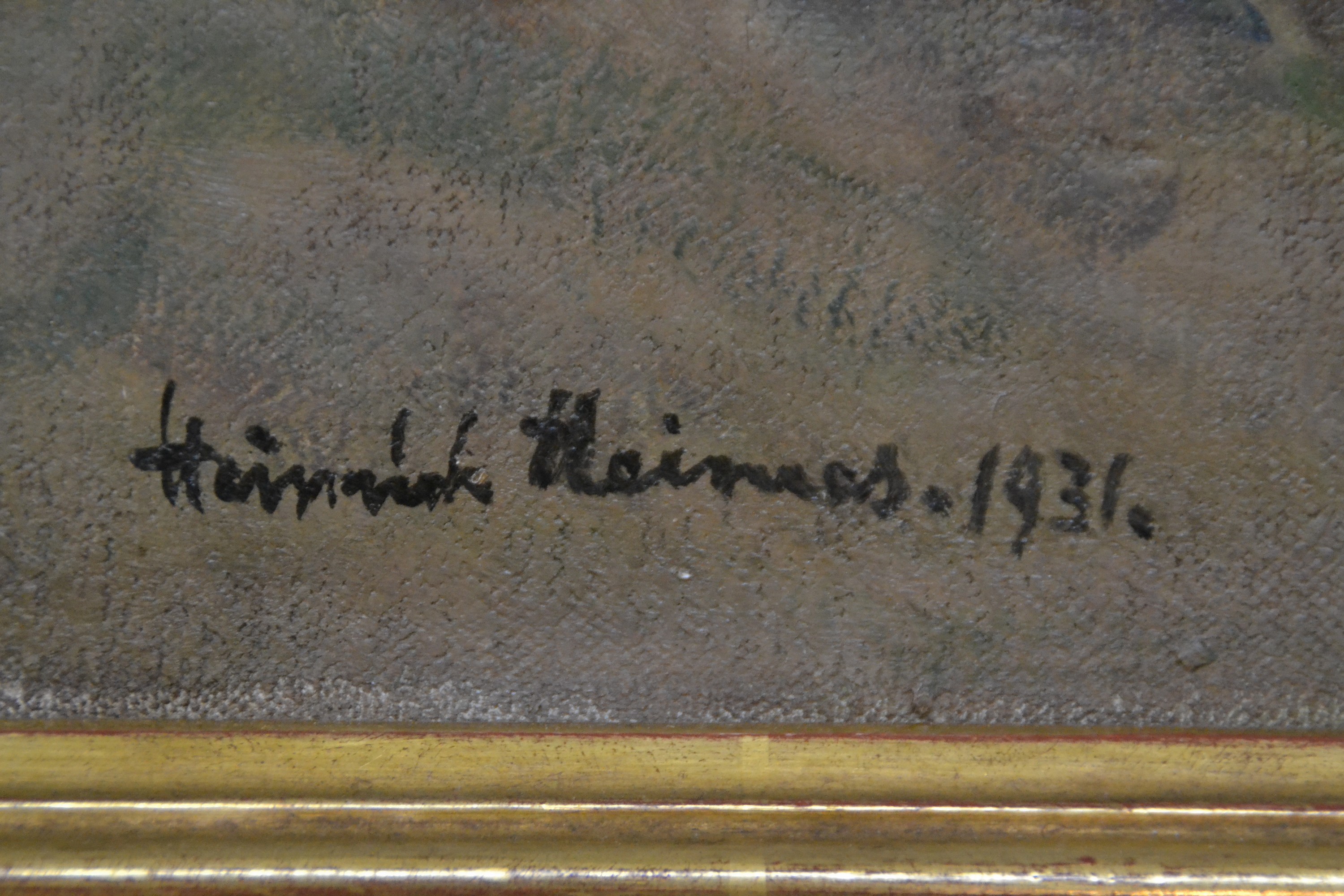 Detail a: Heinrich Heimes, 1855 Mayen - 1933, Kronberg Taunus, Studium an der KA Düsseldorf, Kunstschule Karlsruhe unter Gustav Schönleber, Mitglied im ...