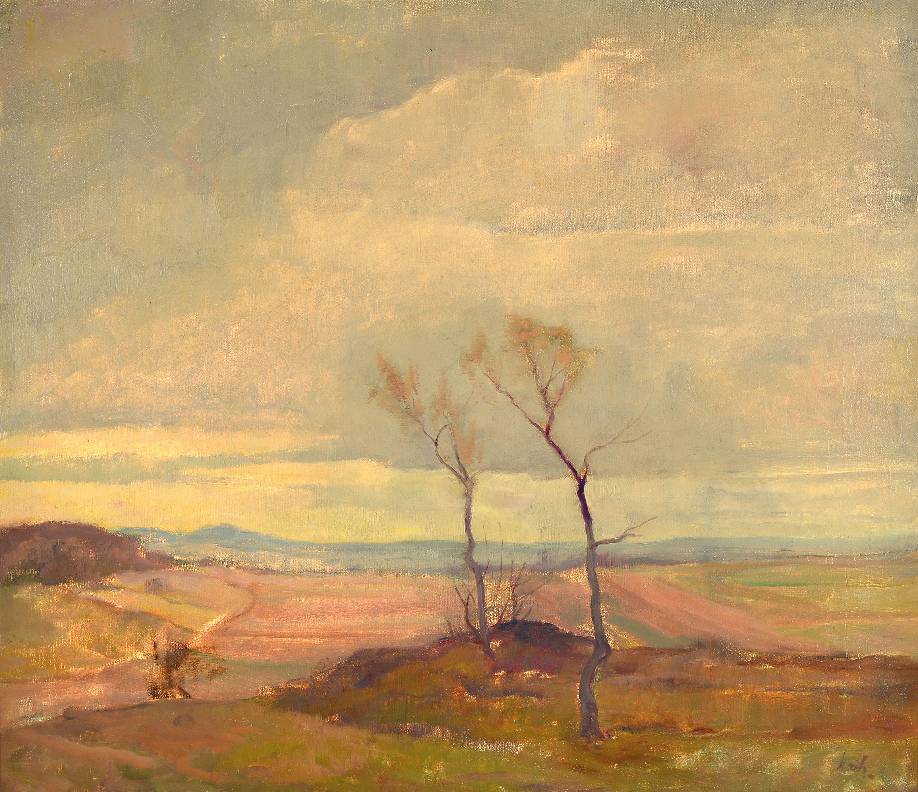 Image 27096145 - Walter Strich-Chapell, 1877 Stuttgart - 1960, weite Landschaft mit Bäumen im ...