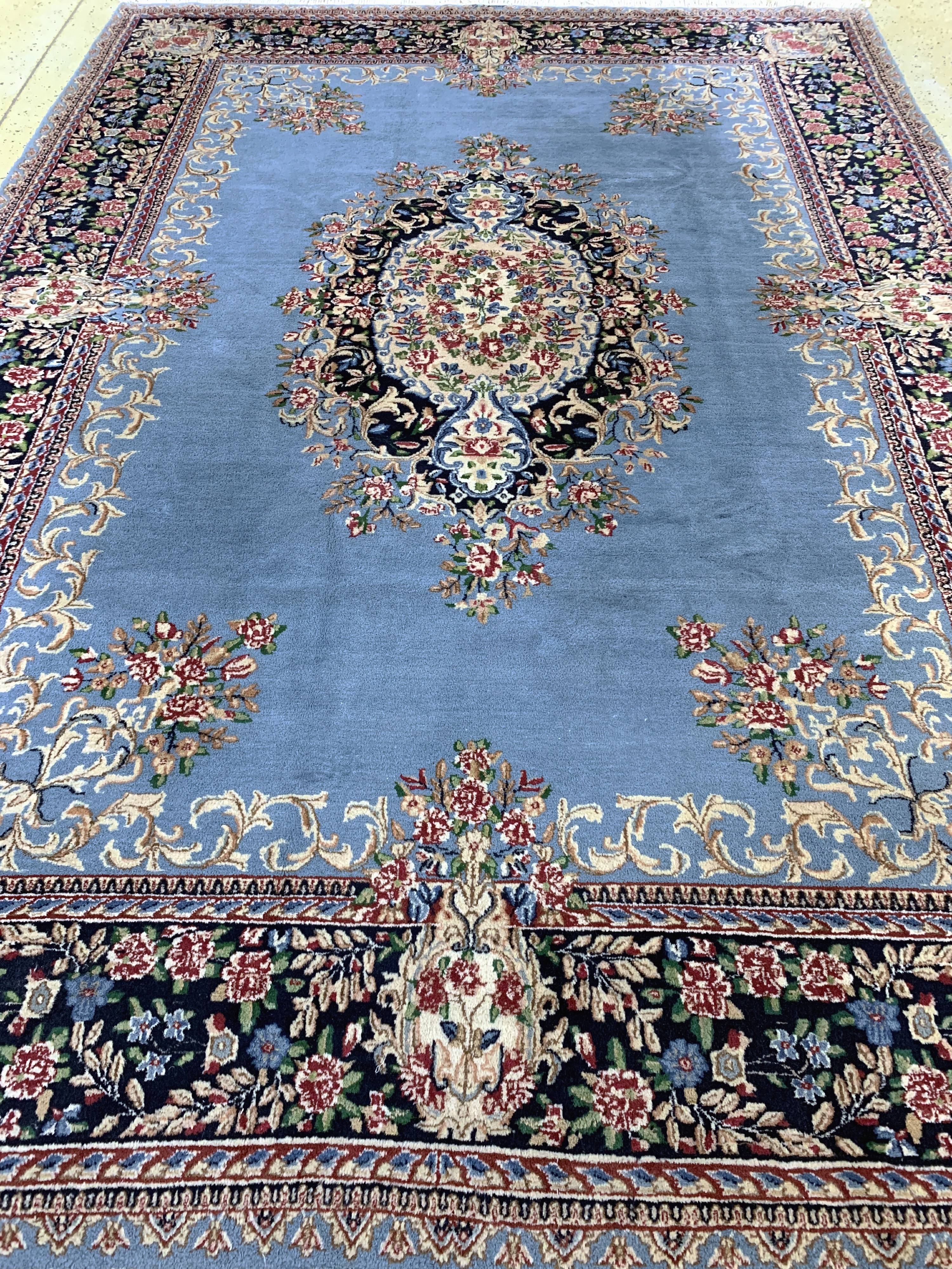 Detail i: Kerman, Persien, Ende 20.Jhd., Wolle auf Baumwolle, ca. 343 x 243 cm, EHZ: 2