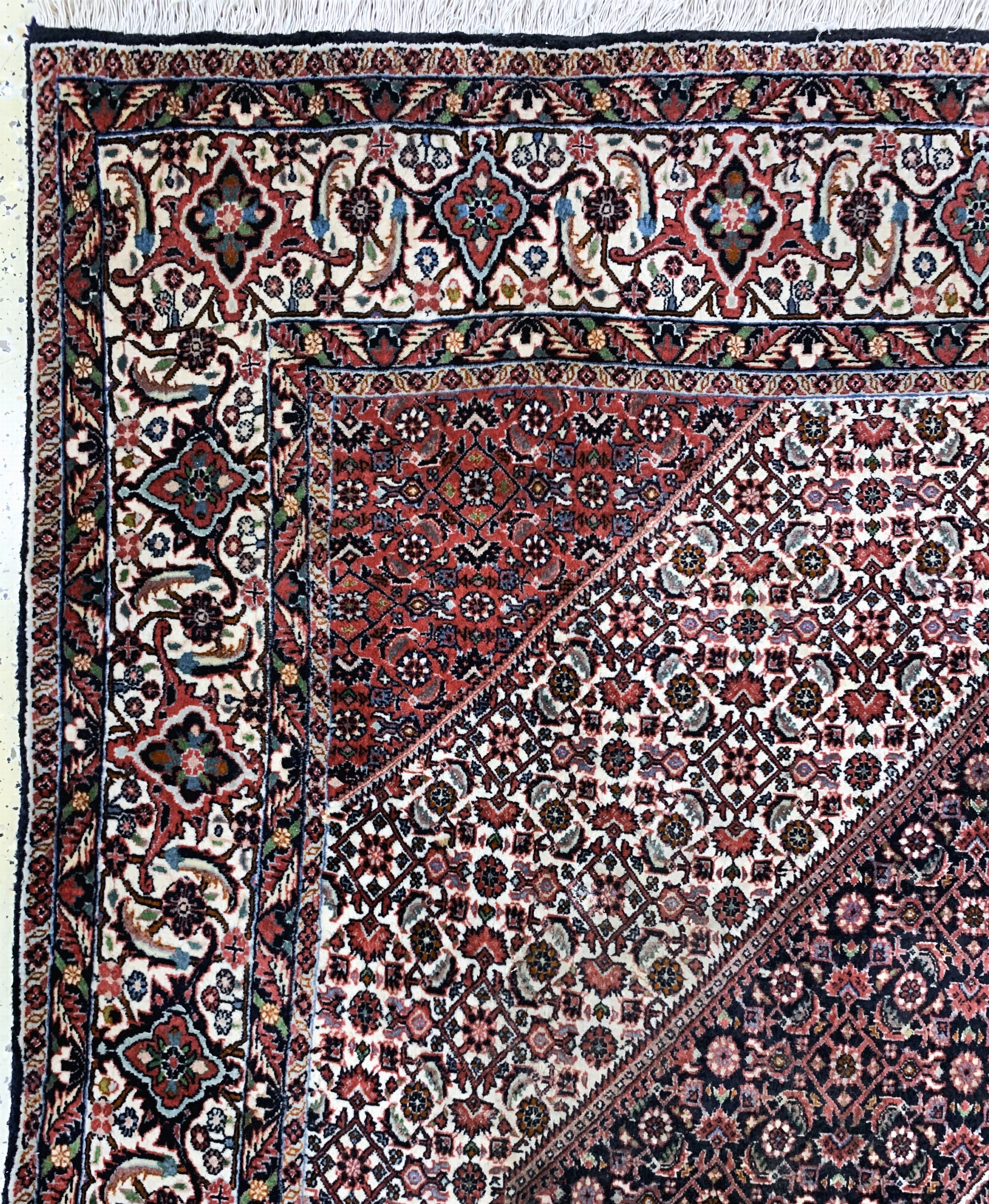 Detail d: Bidjar, Persien, Ende 20.Jhd., Wolle auf Baumwolle, ca. 250 x 205 cm, EHZ: 2