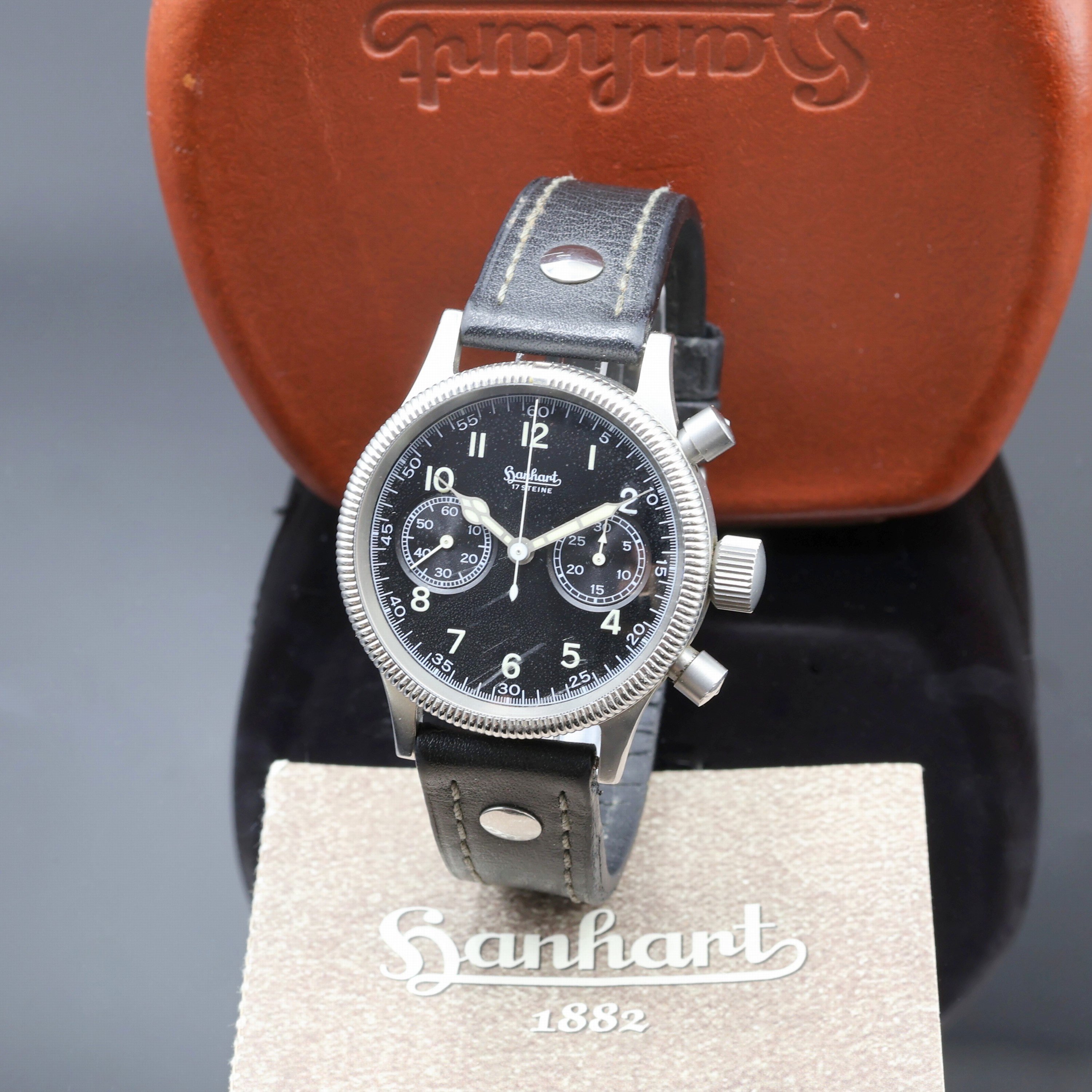 Image 27096232 - HANHART auf 2.500 Stück limitierter Fliegerchronograph Modell 700 ff, Replika nach ...