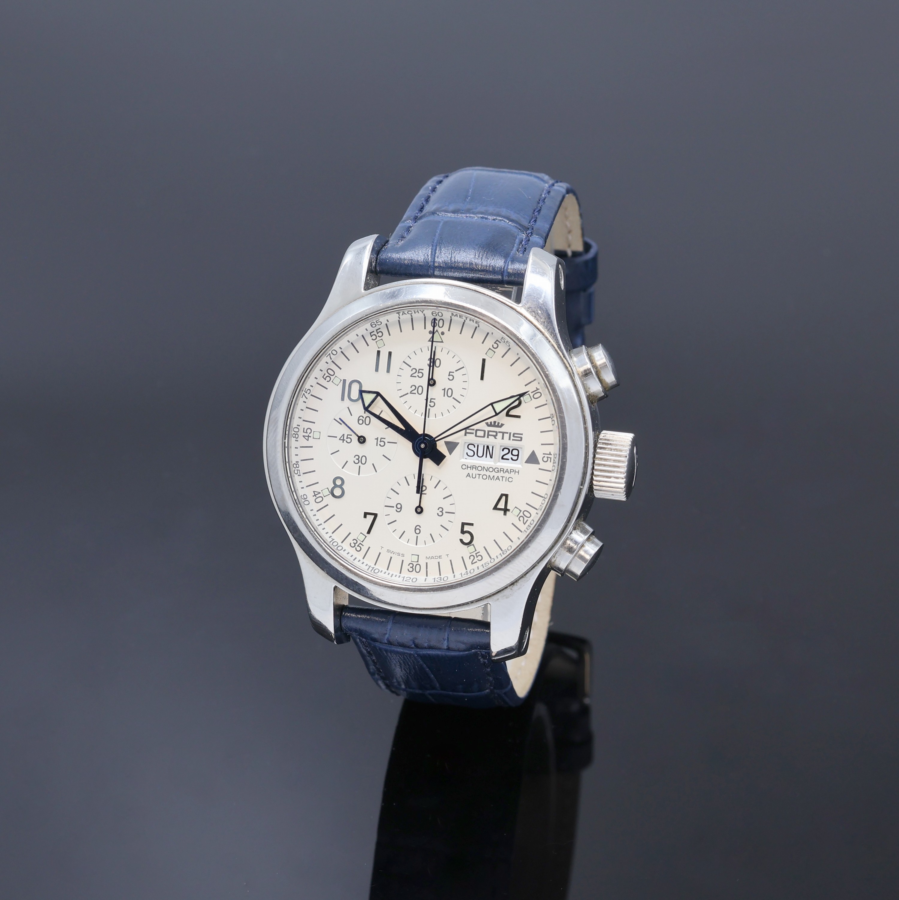 Image 27096234 - FORTIS B42 Herrenarmbanduhr mit Chronograph Referenz 635.10.141.1, Schweiz um 2000, ...