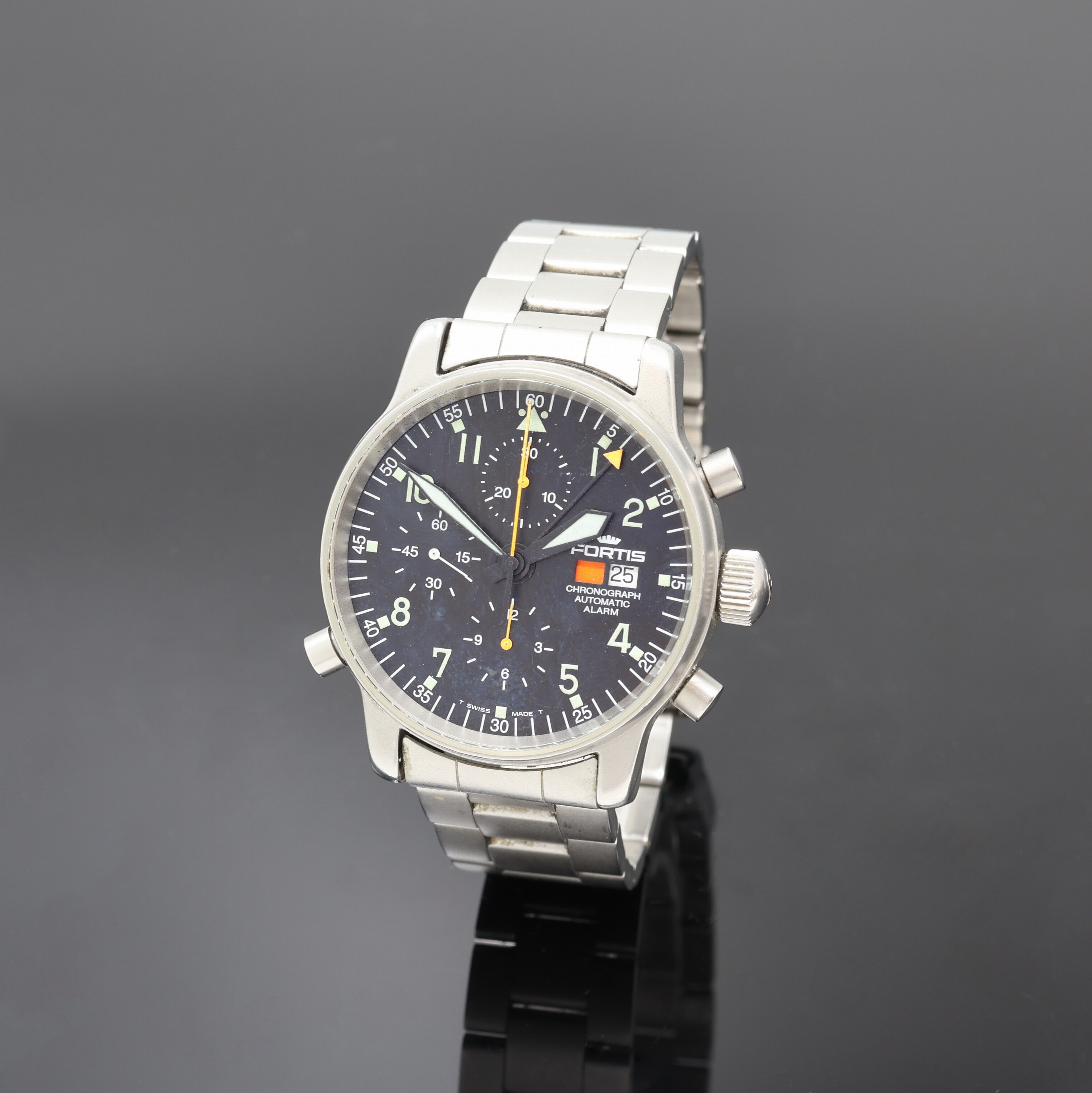 Image 27096235 - FORTIS Armbandchronograph mit Alarm Referenz 599.10.170, Automatik, Schweiz um 2000, ...