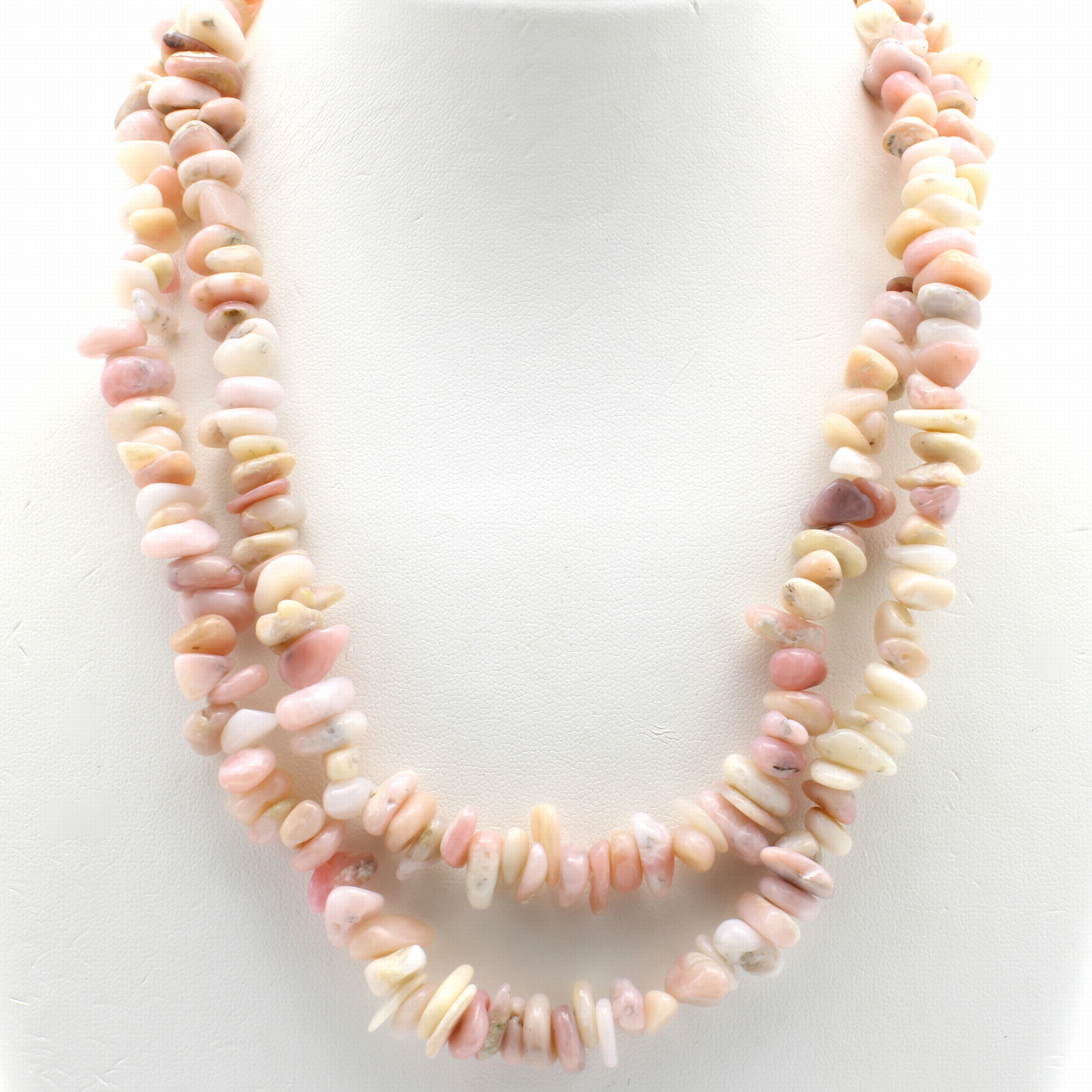 Image 27096238 - Endlose Opalkette, multicolorfarb. Opale, Herkunft: Peru, auch 2-reihig tragbar, L. ca. ...