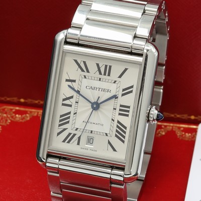 27096218a - CARTIER Tank Must de Cartier Armbanduhr Referenz WSTA0053, Automatik, Edelstahlgeh. ...