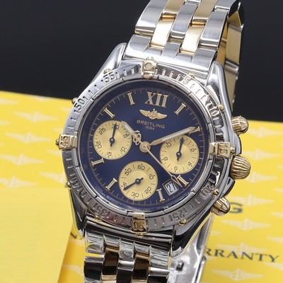 27096222a - BREITLING Jetstream Armbandchronograph Referenz B55048, quarz, Edelstahl/Gold komb. ...