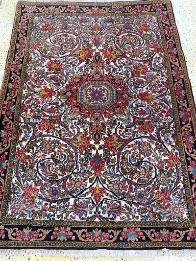 27096229c - 2 lots Bidjar & Sarogh, Persien, Ende 20.Jhd., Wolle auf Baumwolle, ca. 162 x 115 cm, ...