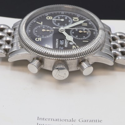 27096233c - TUTIMA Herrenarmbanduhr Fliegerchronograph F2 in Edelstahl Referenz 780, Automatik, ...