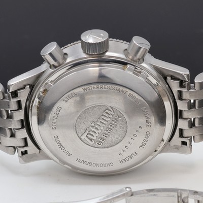 27096233d - TUTIMA Herrenarmbanduhr Fliegerchronograph F2 in Edelstahl Referenz 780, Automatik, ...