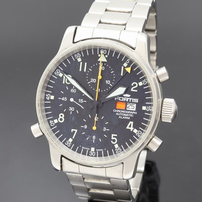 27096235a - FORTIS Armbandchronograph mit Alarm Referenz 599.10.170, Automatik, Schweiz um 2000, ...