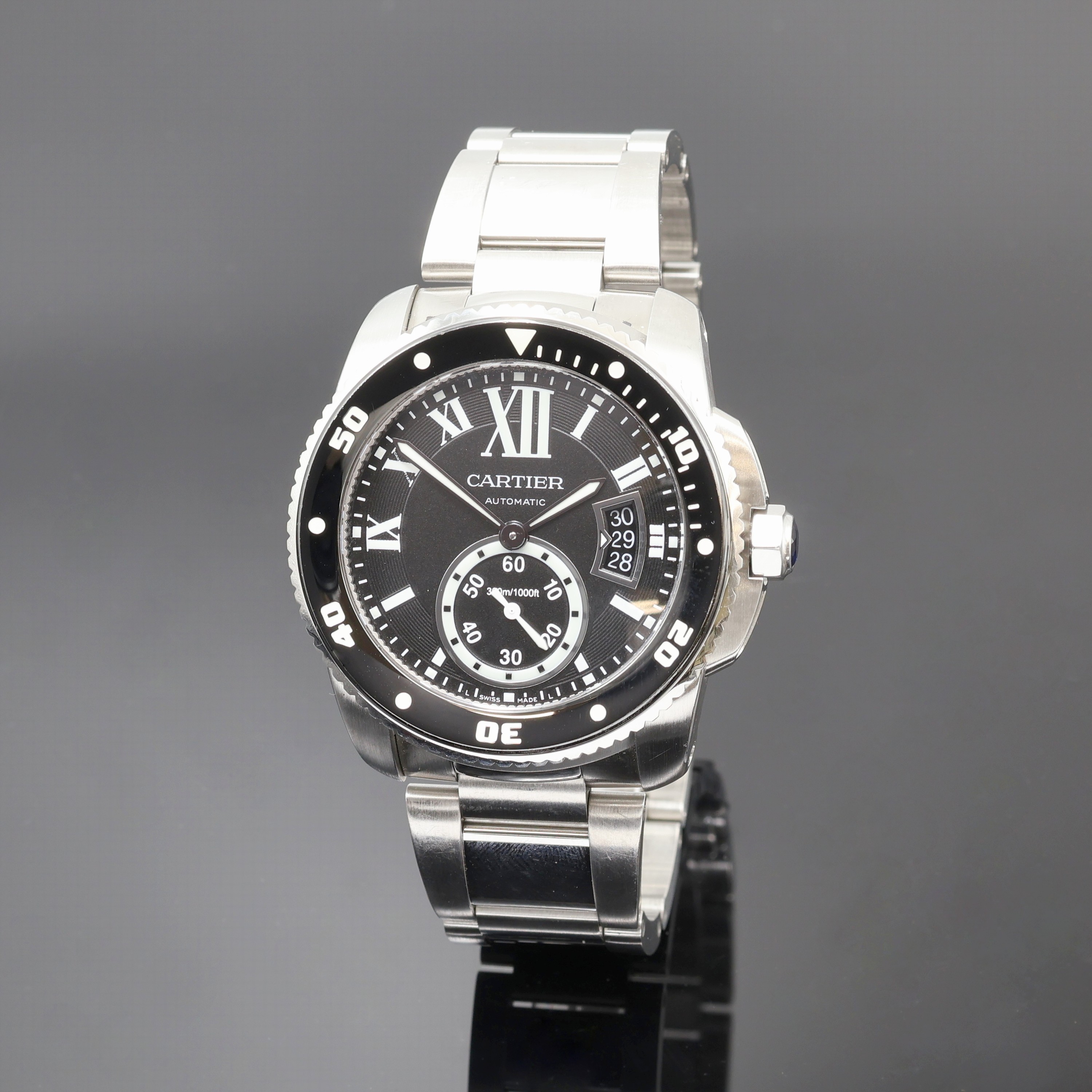 Image 27096735 - CARTIER Armbanduhr Calibre de Cartier Diver Referenz 3729, Automatik, Schweiz um 2016, ...