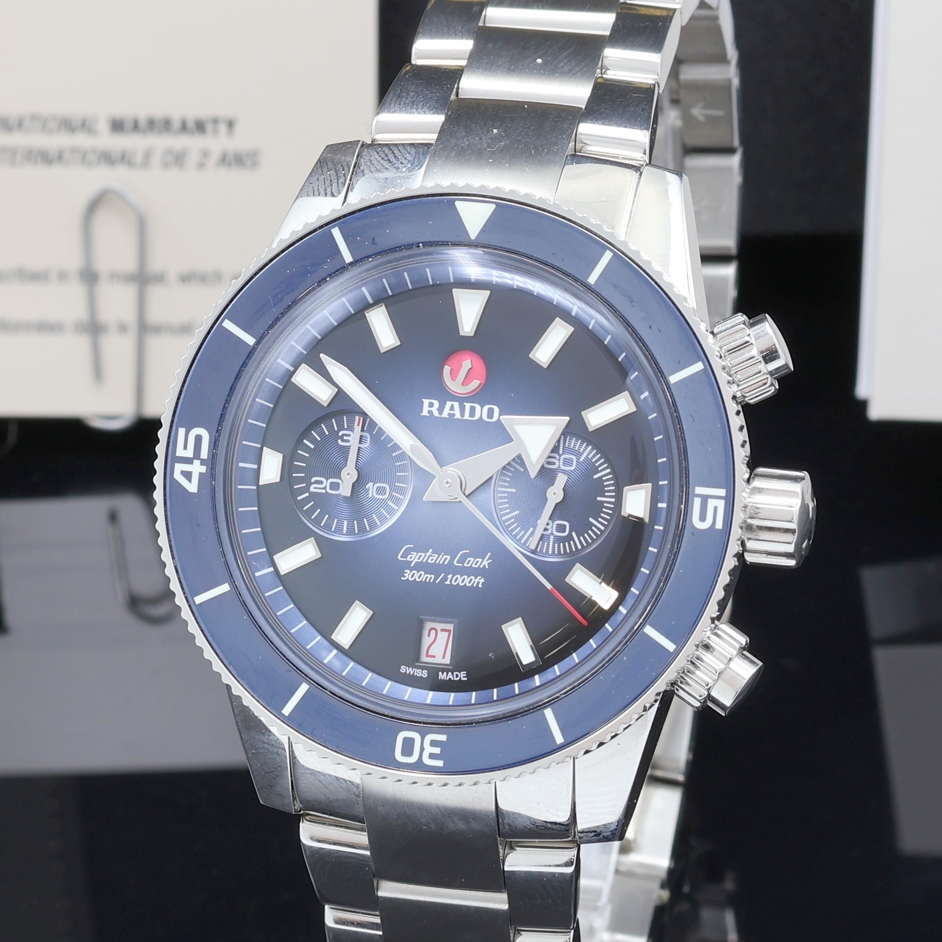Detail a: RADO nahezu neuwertiger Armbandchronograph HyperChrome Captain Cook Referenz R32145208, Automatik, Schweiz um 2024, Edelstahl/Keramik kombiniert ...