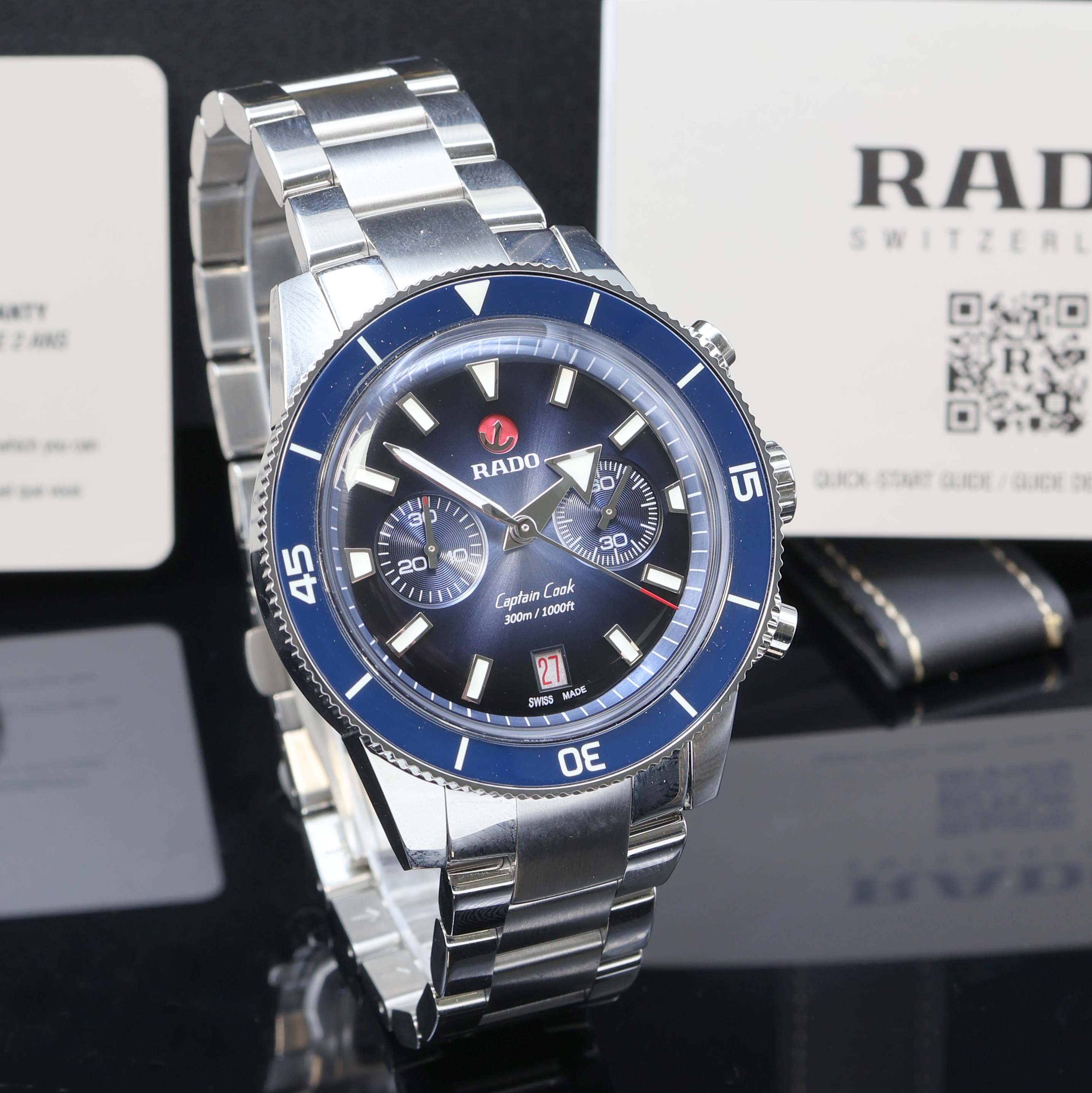 Detail b: RADO nahezu neuwertiger Armbandchronograph HyperChrome Captain Cook Referenz R32145208, Automatik, Schweiz um 2024, Edelstahl/Keramik kombiniert ...