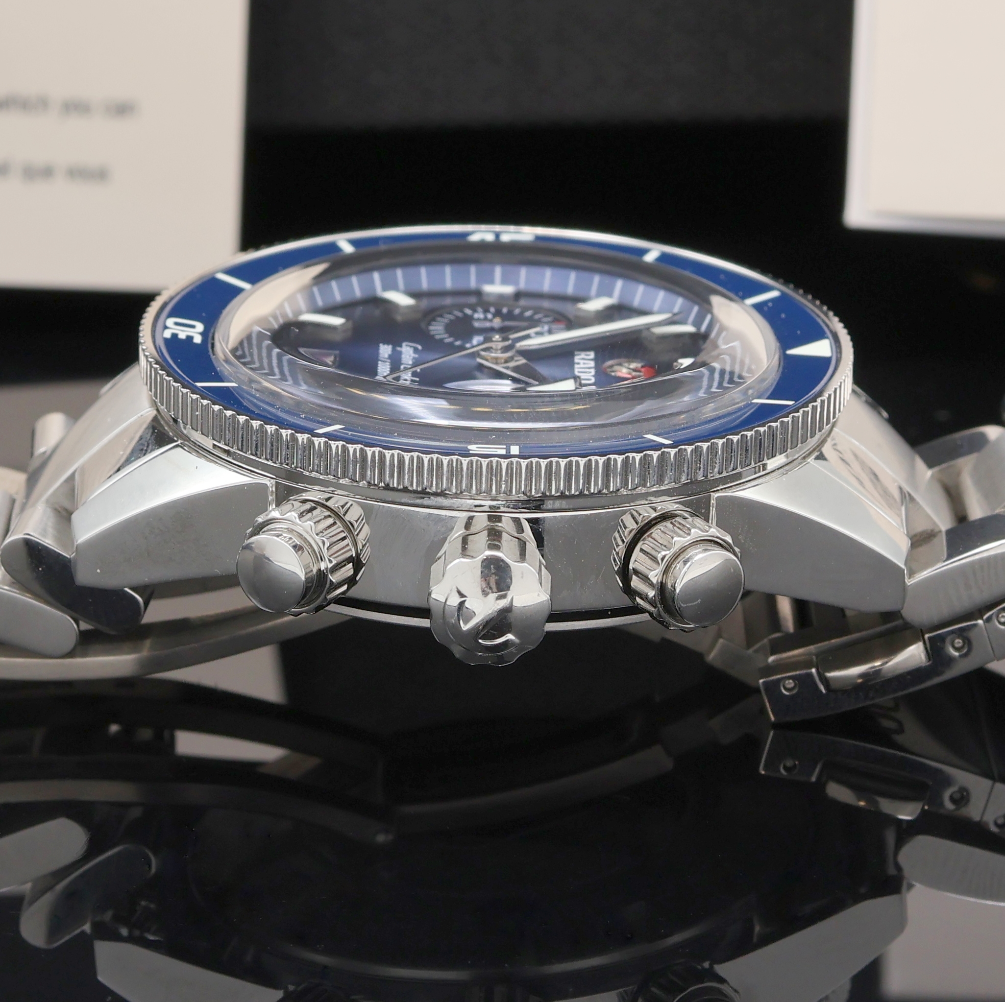 Detail d: RADO nahezu neuwertiger Armbandchronograph HyperChrome Captain Cook Referenz R32145208, Automatik, Schweiz um 2024, Edelstahl/Keramik kombiniert ...