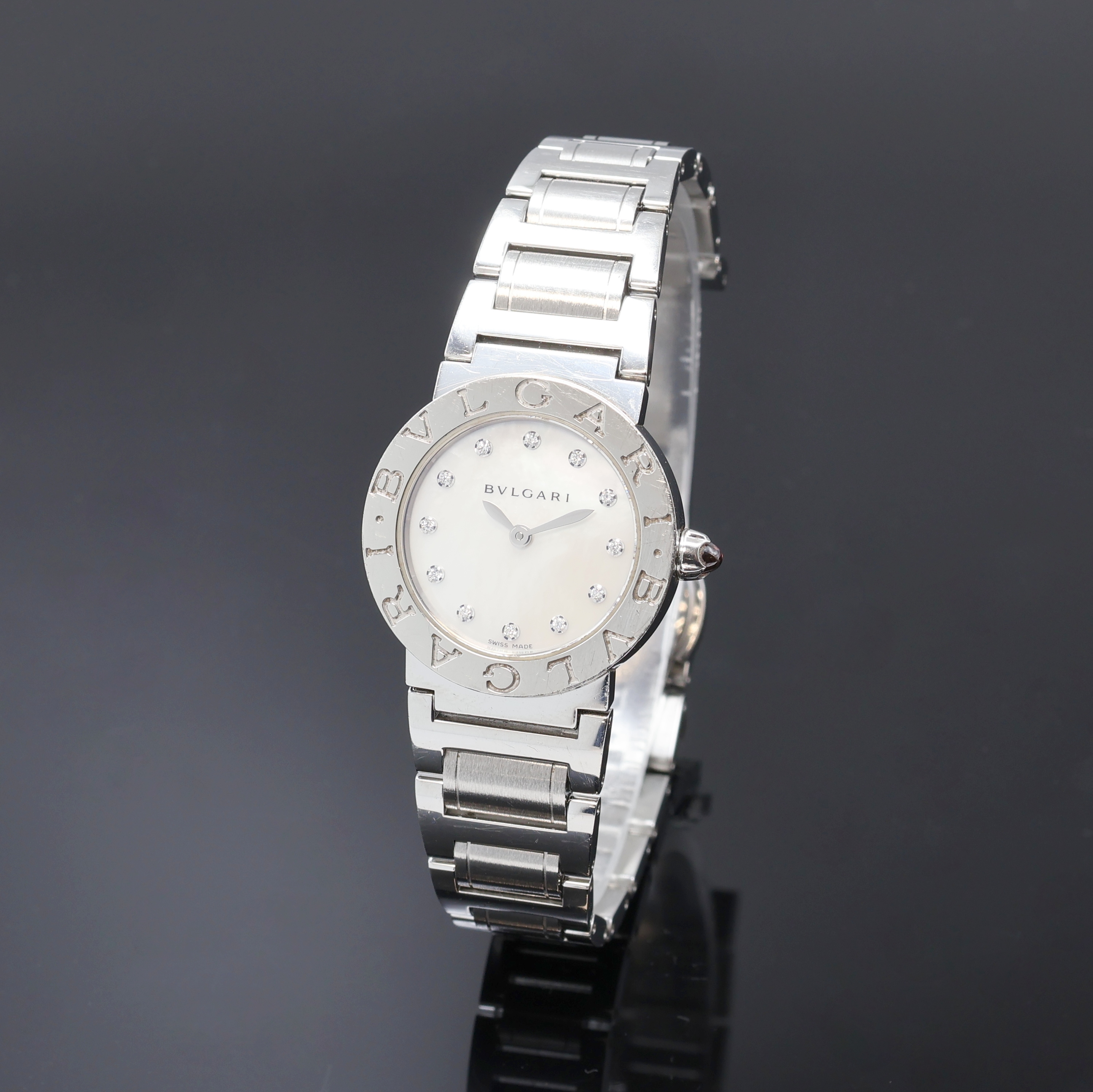 Image 27096881 - BULGARI Damenarmbanduhr Referenz BBL26S, Schweiz um 2000, quarz, Edelstahlgeh. inkl. ...
