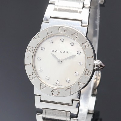27096881a - BULGARI Damenarmbanduhr Referenz BBL26S, Schweiz um 2000, quarz, Edelstahlgeh. inkl. ...