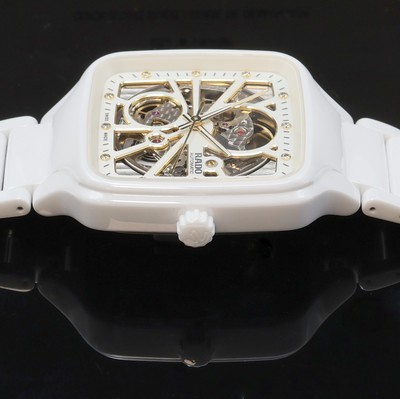 27096884d - RADO nahezu neuwertige Armbanduhr True Square Open Heart Referenz R27073702, Automatik, ...
