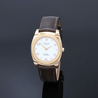 Image ROLEX Cellini Herrenarmbanduhr ´Cestello´ in RG 750/000 Referenz 5330, Handaufzug, ...