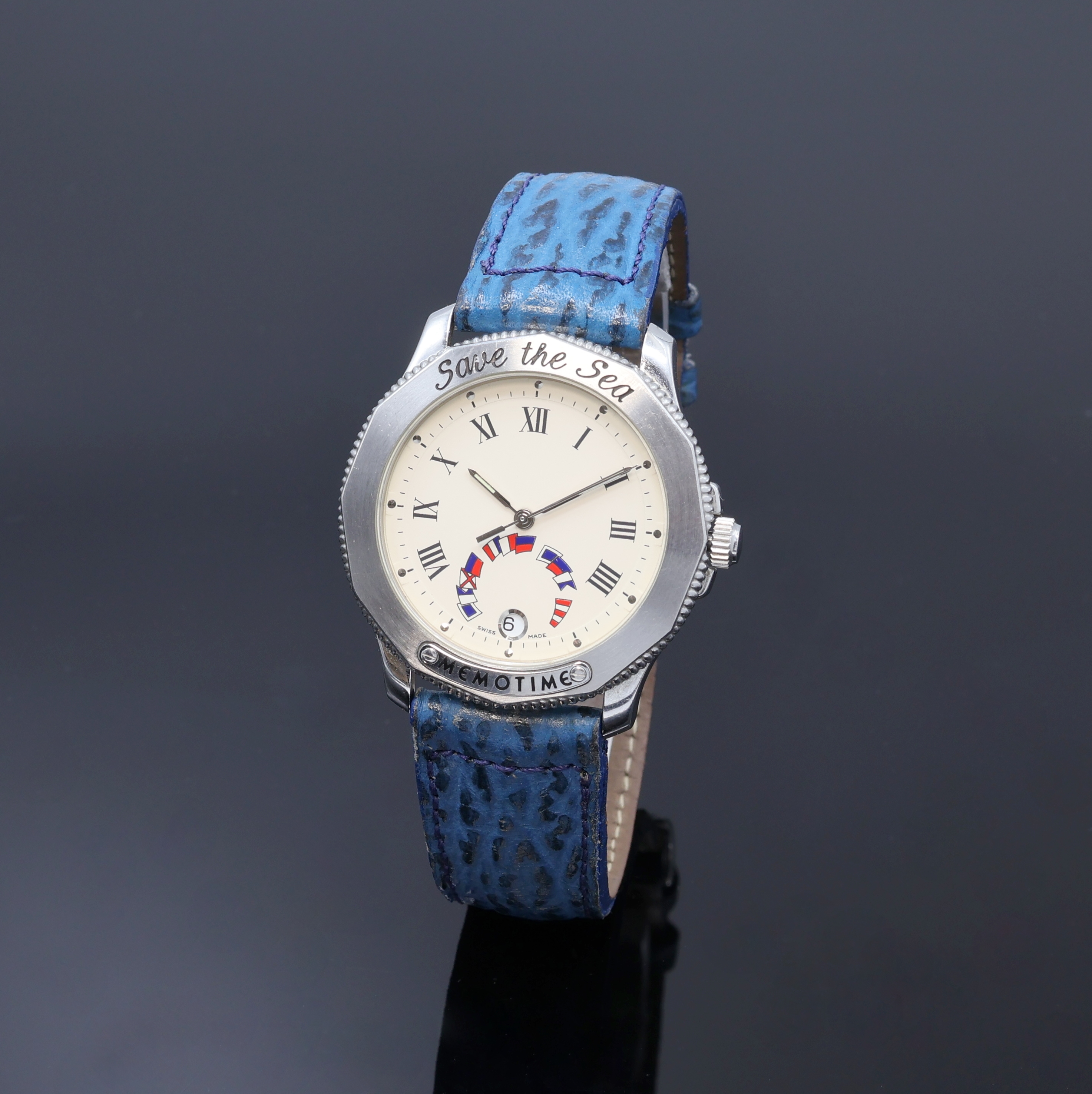 Image 27096915 - CORUM Memotime Save the Sea Armbanduhr, Schweiz um 1990, quarz, Edelstahlgeh. inkl. ...