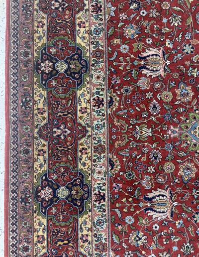 27096991d - Täbriz fein(60 Raj), Persien, Anfang 20.Jhd, Korkwolle auf Baumwolle, ca. 334 x 236cm, ...