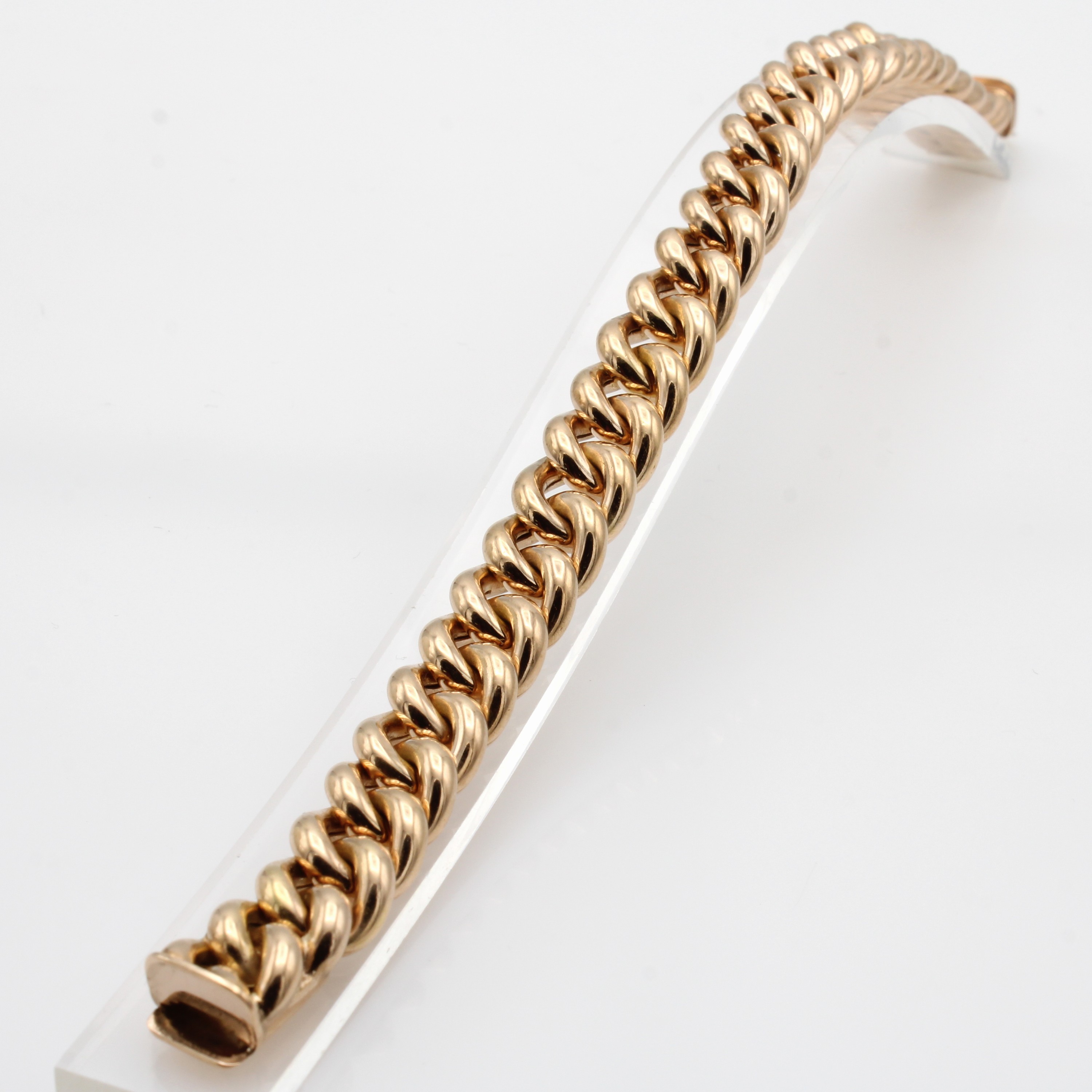 Image 27097130 - Rundpanzerarmband, RG 750/000, Kastenschl., massive Pforzheimer Goldschmiedearbeit, L. ...