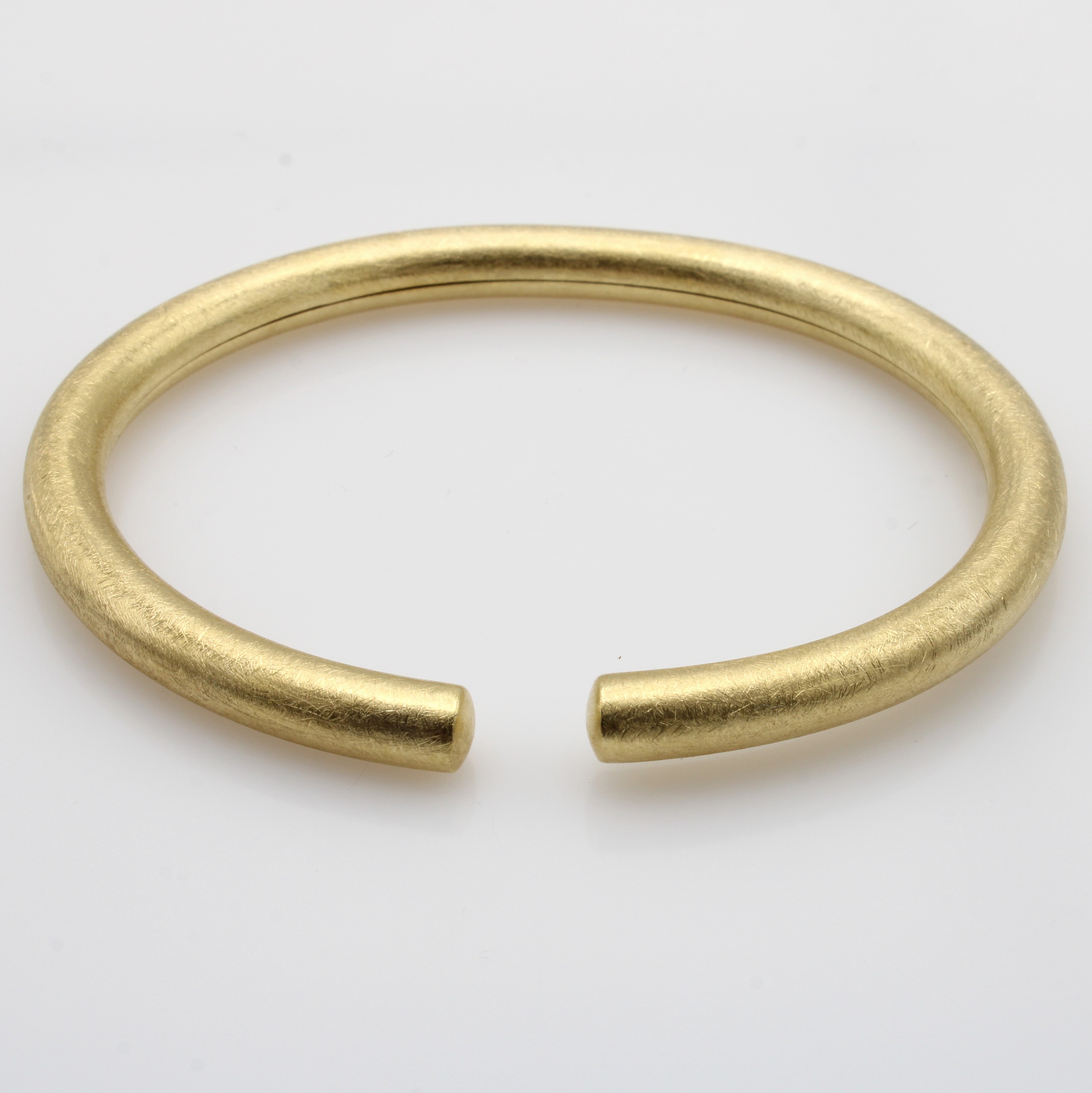 Image 27097164 - Gebürsteter flexibler Armreif, GG 750/000, feine Pforzheimer Goldschmiedearbeit