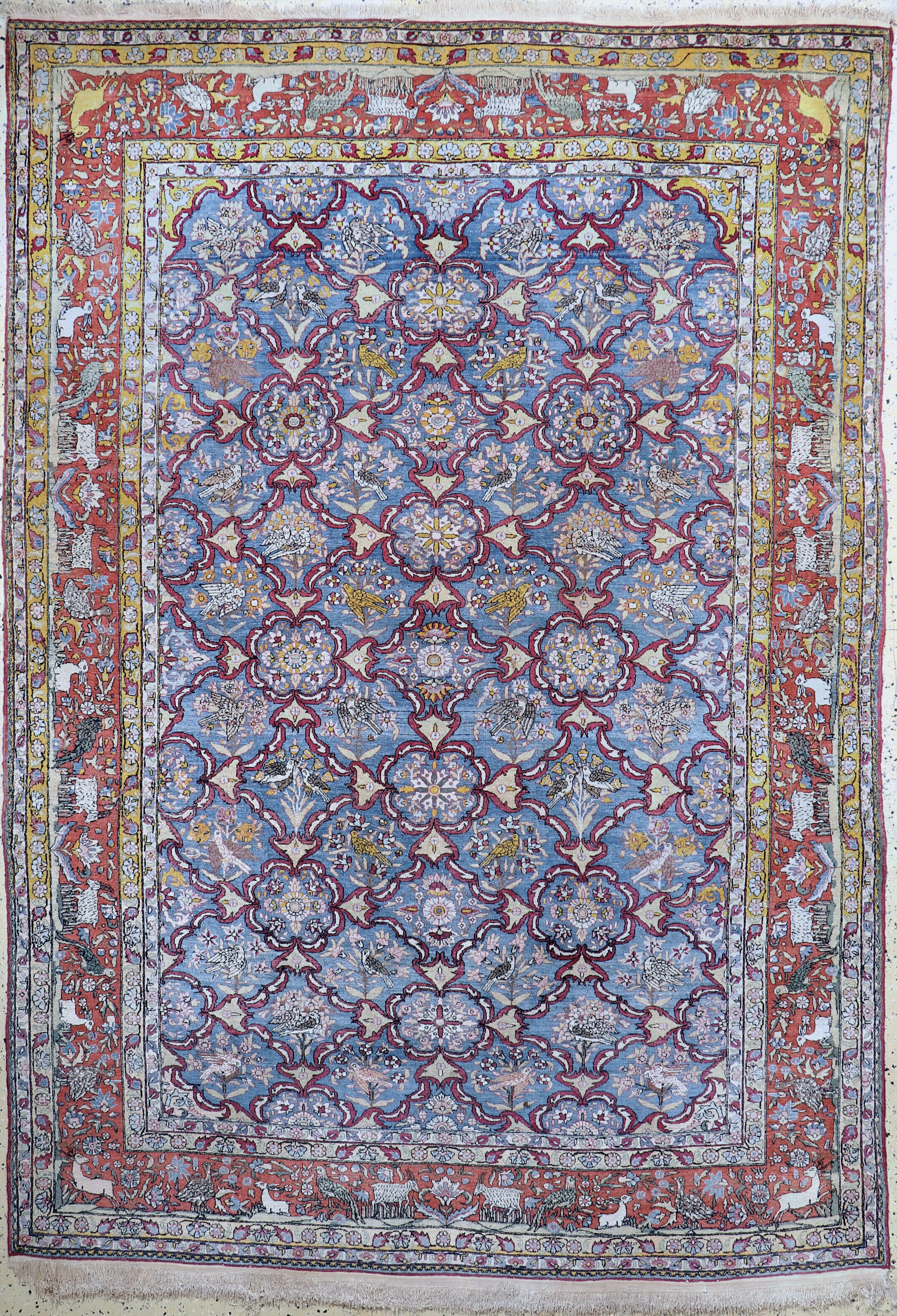 Image 27097183 - Tehran antique, Persia, early 20th century, wool on cotton, approx. 288 x 200 cm, ...