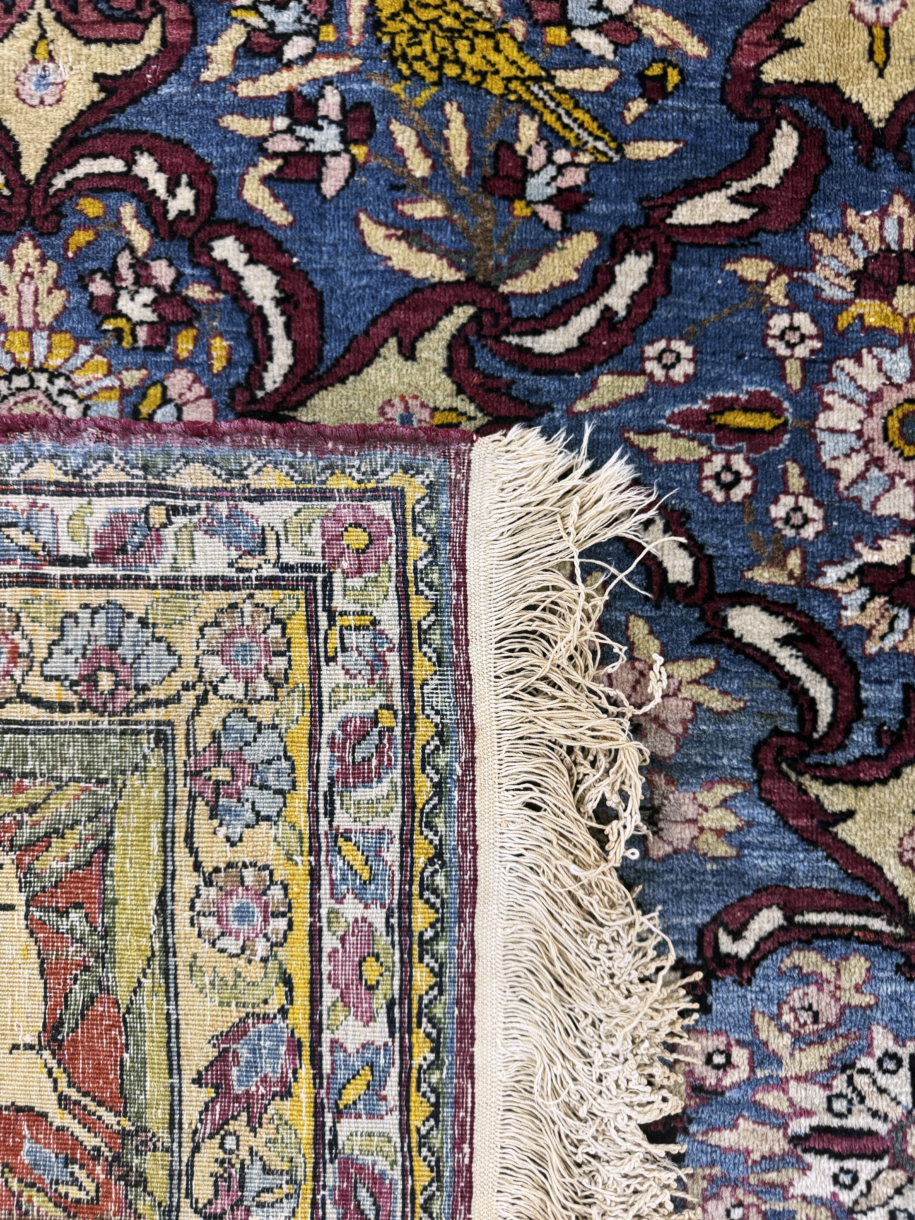 Detail h: Teheran antik, Persien, Anfang 20.Jhd, Wolle auf Baumwolle, ca. 288 x 200 cm, EHZ: 2,(Mottenfrass).