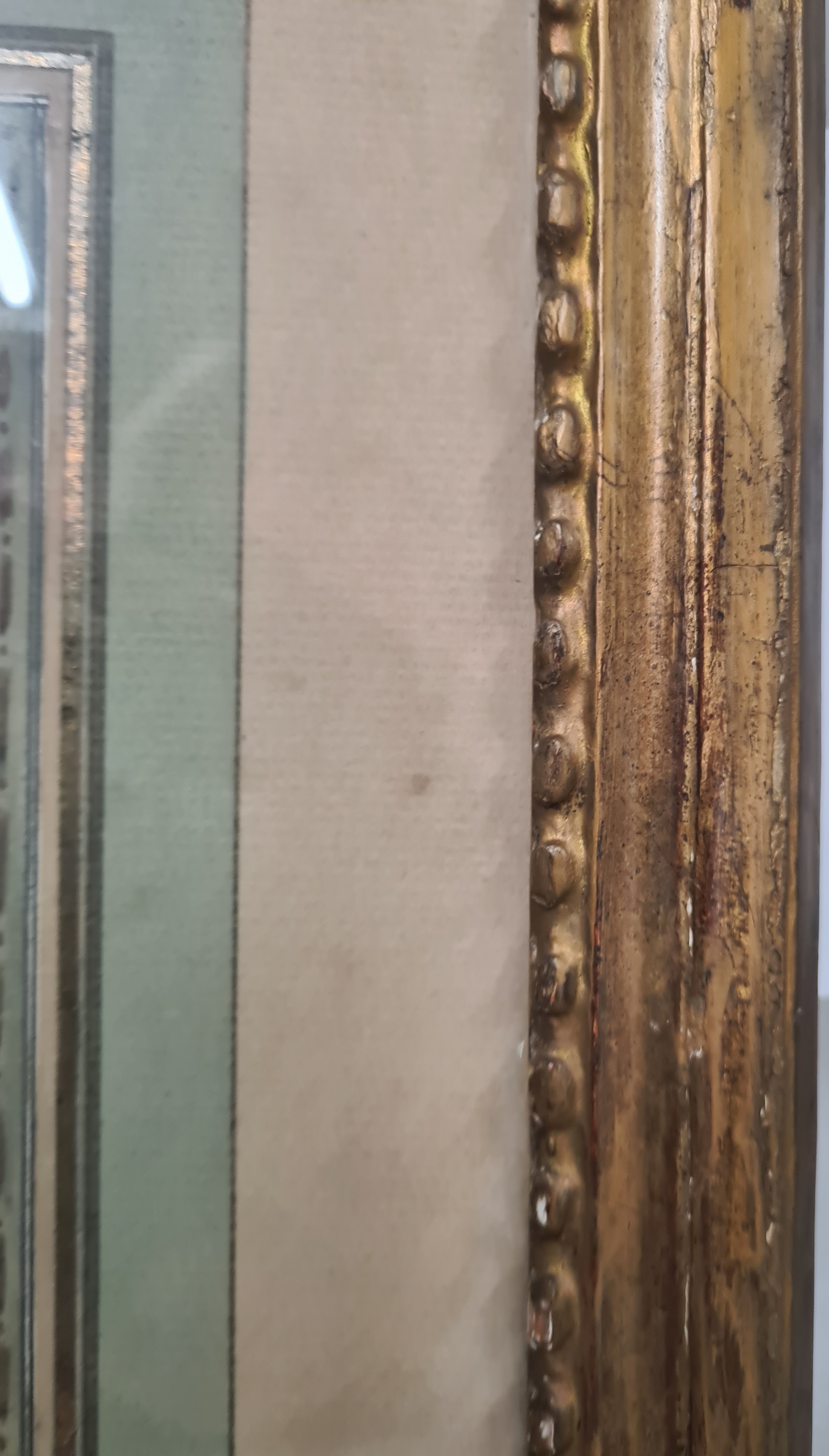 Detail e: Monogrammist R.R., datiert 1772, 2 kleine Gouachen mit Chinoiserien, Pagoden und Menschen, feine detailreiche Malerei, eines monogr. und dat., je ca. ...