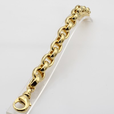 Image Massives Rundankerarmband, GG 750/000, Kara-binerschl., hochwertige Pforzheimer ...